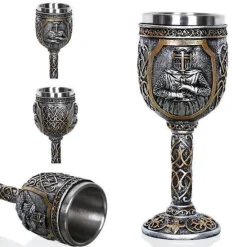 The Cozy Mug Küche & Esszimmer-Gotischer Totenkopfkelch - Cocktail-Trinkgeschirr aus Edelstahl