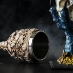 The Cozy Mug Küche & Esszimmer-Gotischer Totenkopfkelch - Cocktail-Trinkgeschirr aus Edelstahl