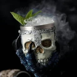 The Cozy Mug Küche & Esszimmer-Gotischer Totenkopfkelch - Cocktail-Trinkgeschirr aus Edelstahl