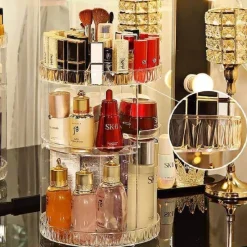 Comfort u0026 Style Gadgets Für Zuhause-360-Grad drehbarer Make-up-Organizer – Kosmetik-Aufbewahrungsbox
