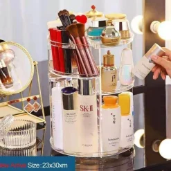 Comfort u0026 Style Gadgets Für Zuhause-360-Grad drehbarer Make-up-Organizer – Kosmetik-Aufbewahrungsbox