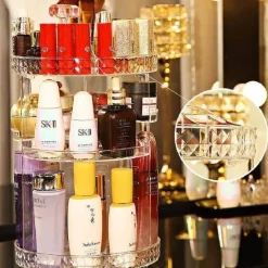 Comfort u0026 Style Gadgets Für Zuhause-360-Grad drehbarer Make-up-Organizer – Kosmetik-Aufbewahrungsbox