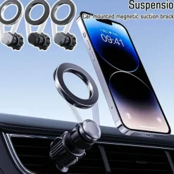 Wild u0026 Free Gear Autozubehör|Automobilindustrie-360-Grad-Magnet-Telefonhalter für die Lüftungsöffnung im Auto - Universelle Telefonhalterung