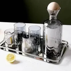 Plates u0026 More Küche & Esszimmer-Grauer Bernsteinglaskrug - Hitzebeständige Teekanne Saftkrug mit Griff