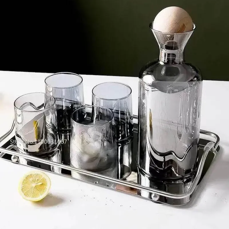 Plates u0026 More Küche & Esszimmer-Grauer Bernsteinglaskrug - Hitzebeständige Teekanne Saftkrug mit Griff