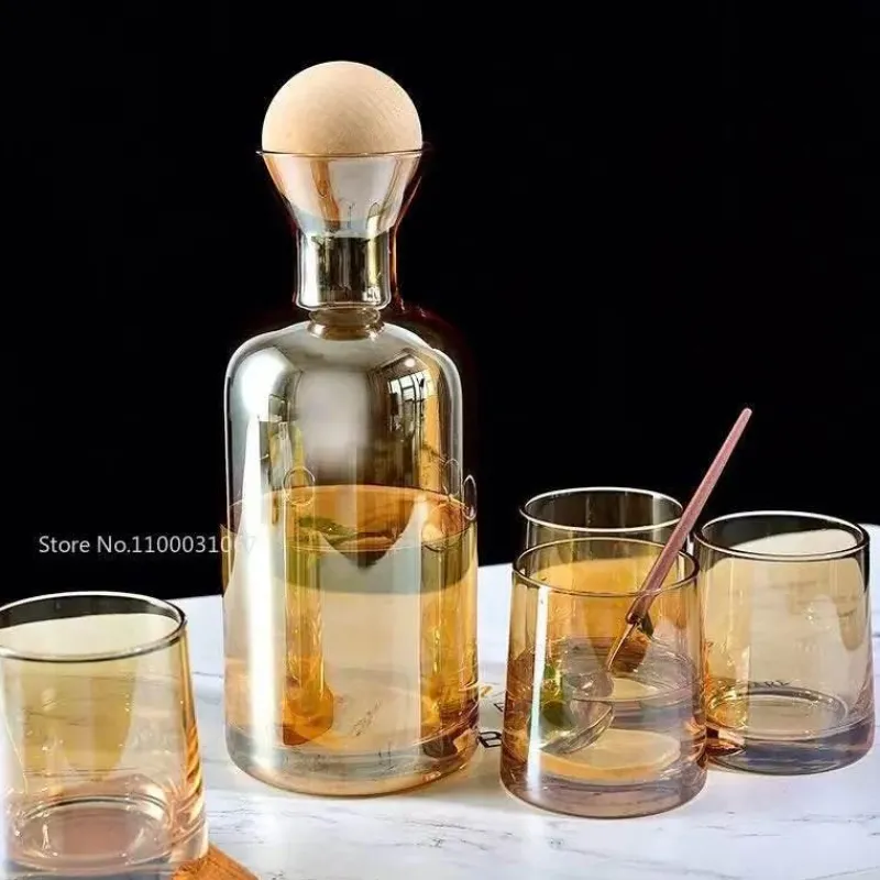 Plates u0026 More Küche & Esszimmer-Grauer Bernsteinglaskrug - Hitzebeständige Teekanne Saftkrug mit Griff