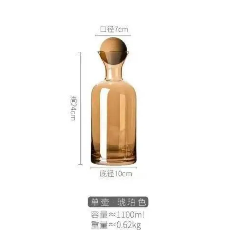 Plates u0026 More Küche & Esszimmer-Grauer Bernsteinglaskrug - Hitzebeständige Teekanne Saftkrug mit Griff