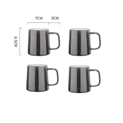 Plates u0026 More Küche & Esszimmer-Grauer Glaskrug - Wasser- und Saftkrug mit großem Fassungsvermögen