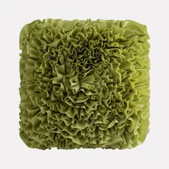 Pillow Haven Bettzeug-Grünes Blumensofakissen Kissenbezug - Home Decor Quadratisches Kissen