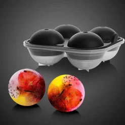 The Cozy Mug Küche & Esszimmer-Große Eisballform – perfekt für Cocktails und Whiskey-Getränke