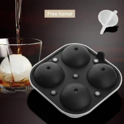 The Cozy Mug Küche & Esszimmer-Große Eisballform – perfekt für Cocktails und Whiskey-Getränke