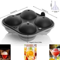 The Cozy Mug Küche & Esszimmer-Große Eisballform – perfekt für Cocktails und Whiskey-Getränke