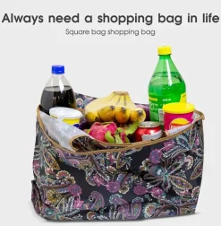 Decor Taschen & Geldbörsen-Große, faltbare, dicke, wiederverwendbare Einkaufstasche