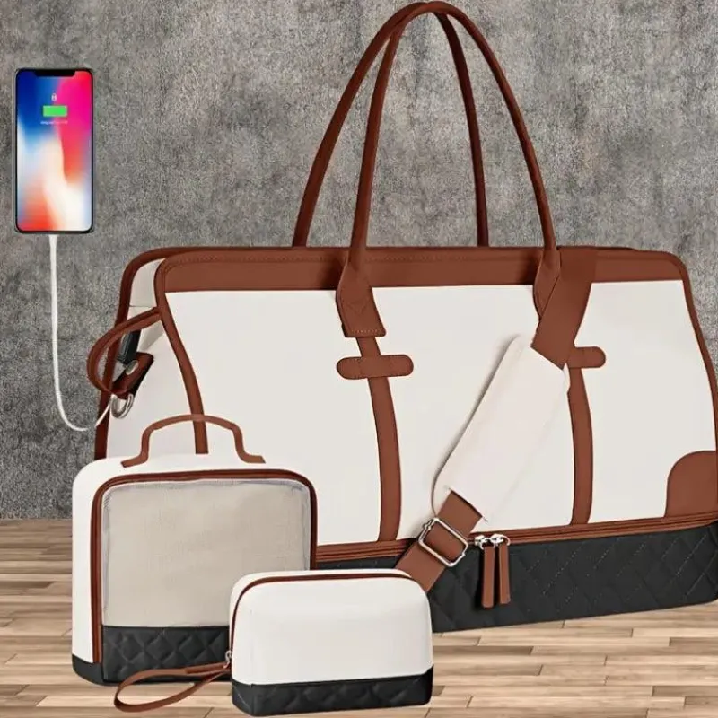 BagAura Taschen & Geldbörsen-Große Familienreisetasche – Reisetasche mit Schuh- und Nassfach