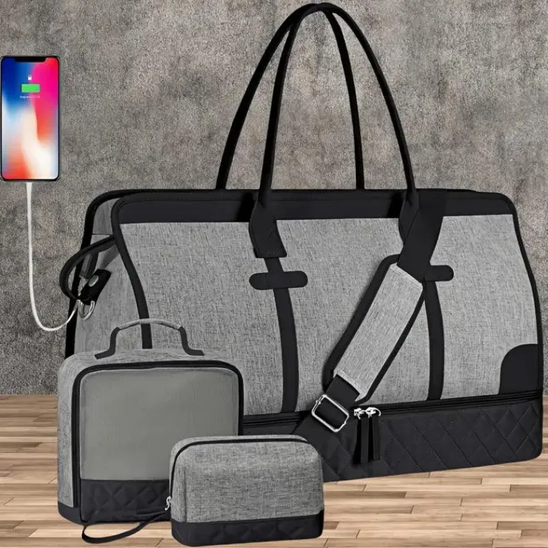 BagAura Taschen & Geldbörsen-Große Familienreisetasche – Reisetasche mit Schuh- und Nassfach