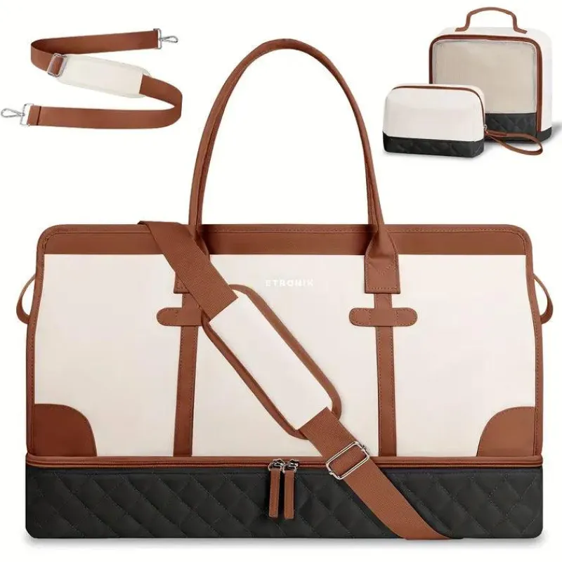 BagAura Taschen & Geldbörsen-Große Familienreisetasche – Reisetasche mit Schuh- und Nassfach