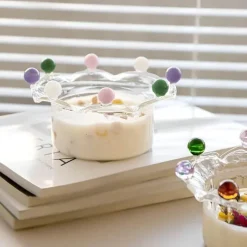 Plates u0026 More Küche & Esszimmer-Große Obstschale aus klarem Glas – vielseitige Snack- und Dessertschale