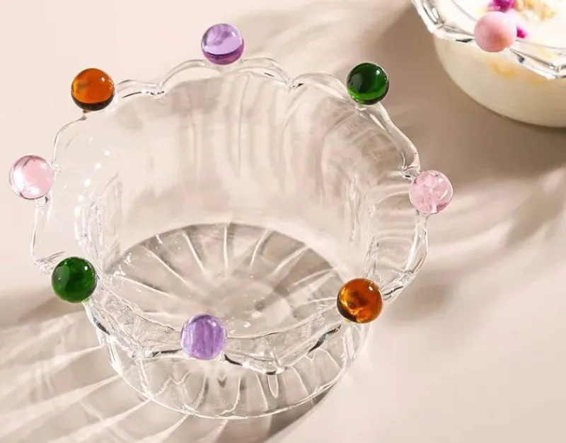 Plates u0026 More Küche & Esszimmer-Große Obstschale aus klarem Glas – vielseitige Snack- und Dessertschale