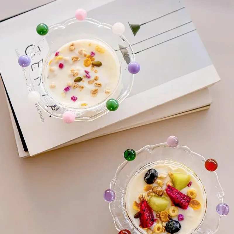 Plates u0026 More Küche & Esszimmer-Große Obstschale aus klarem Glas – vielseitige Snack- und Dessertschale