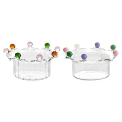 Plates u0026 More Küche & Esszimmer-Große Obstschale aus klarem Glas – vielseitige Snack- und Dessertschale