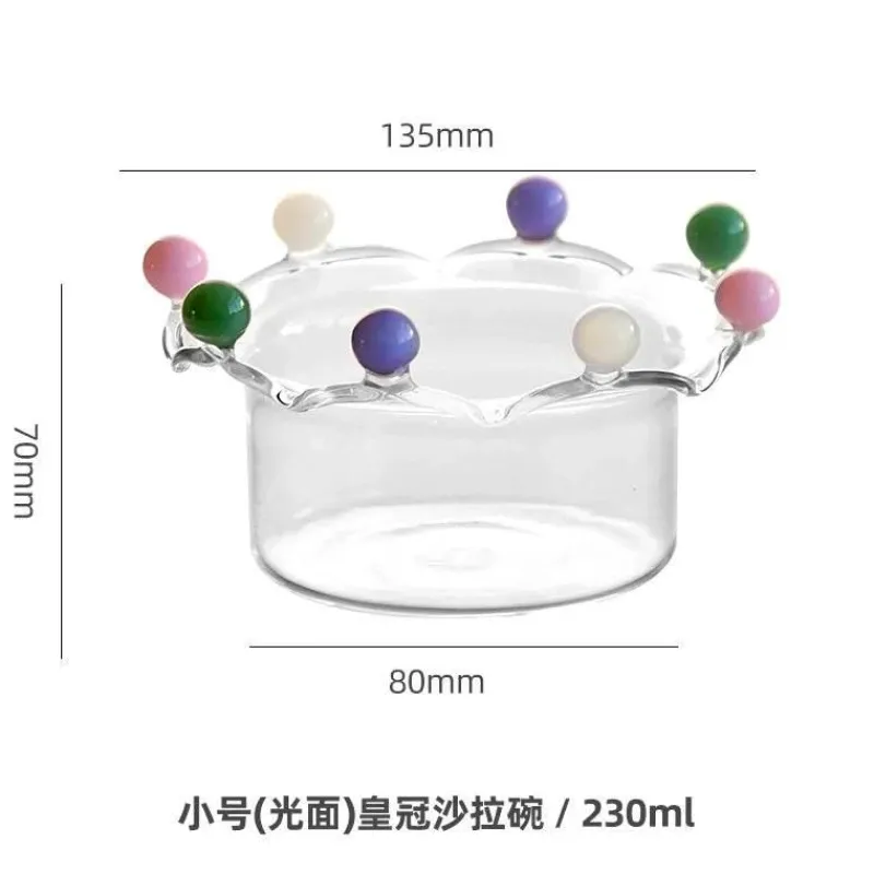 Plates u0026 More Küche & Esszimmer-Große Obstschale aus klarem Glas – vielseitige Snack- und Dessertschale