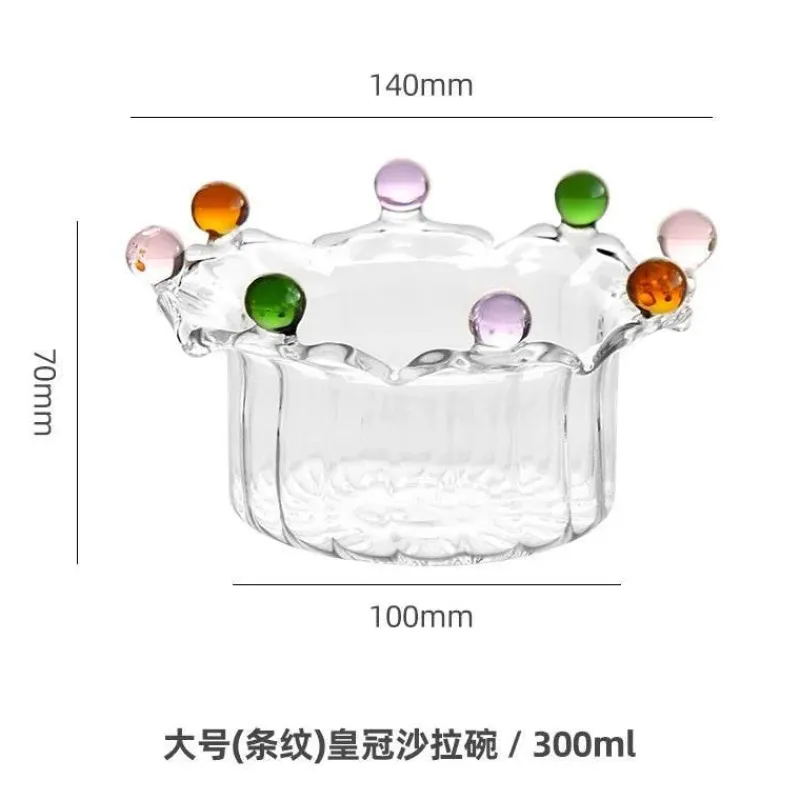 Plates u0026 More Küche & Esszimmer-Große Obstschale aus klarem Glas – vielseitige Snack- und Dessertschale