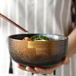 Elegance at the Table Küche & Esszimmer-Große Ramen-Schüssel aus Keramik – vielseitige Suppenschüssel für Nudeln und Salat