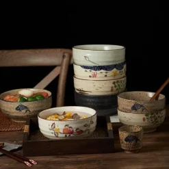 Elegance at the Table Küche & Esszimmer-Große Ramen-Schüssel aus Keramik – 67 Zoll große Nudelsuppenschüssel für Küche und Hotel