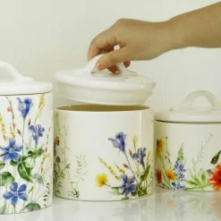 Feast u0026 Flair Küche & Esszimmer-Großes, mit Silikon versiegeltes Vorratsglas für Blumen – vielseitige Dose für Nüsse, Tee, Zucker, Gewürze