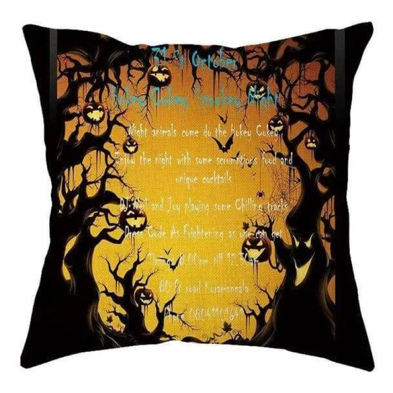 Cozy Haven Bettzeug-Gruselige Halloween-Kissenbezüge – Dekorative, gruselige Heimdekoration