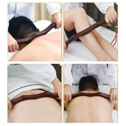 The Relaxation Nook Massageprodukte|Gesundheits-Gadgets-Gua Sha Massagegerät aus Holz – Werkzeug zur Linderung von Nacken und Schultern