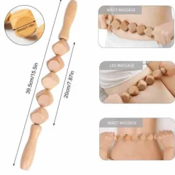 The Relaxation Nook Massageprodukte|Gesundheits-Gadgets-Gua Sha Massagegerät aus Holz – Werkzeug zur Linderung von Nacken und Schultern