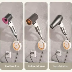 Tranquil Waters Badezimmer|Möbel-Haartrocknerhalter – selbstklebender Badezimmer-Organizer zur Wandmontage