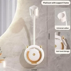 Tranquil Waters Badezimmer|Möbel-Haartrocknerhalter – selbstklebender Badezimmer-Organizer zur Wandmontage