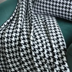 Wrap u0026 Relax Bettzeug-Hahnentritt-Überwurfdecke – Gemütlicher Wohndekor-Akzent