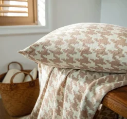 Cozy Cushions Bettzeug-Hahnentritt-Dekokissen - Schickes Akzentkissen