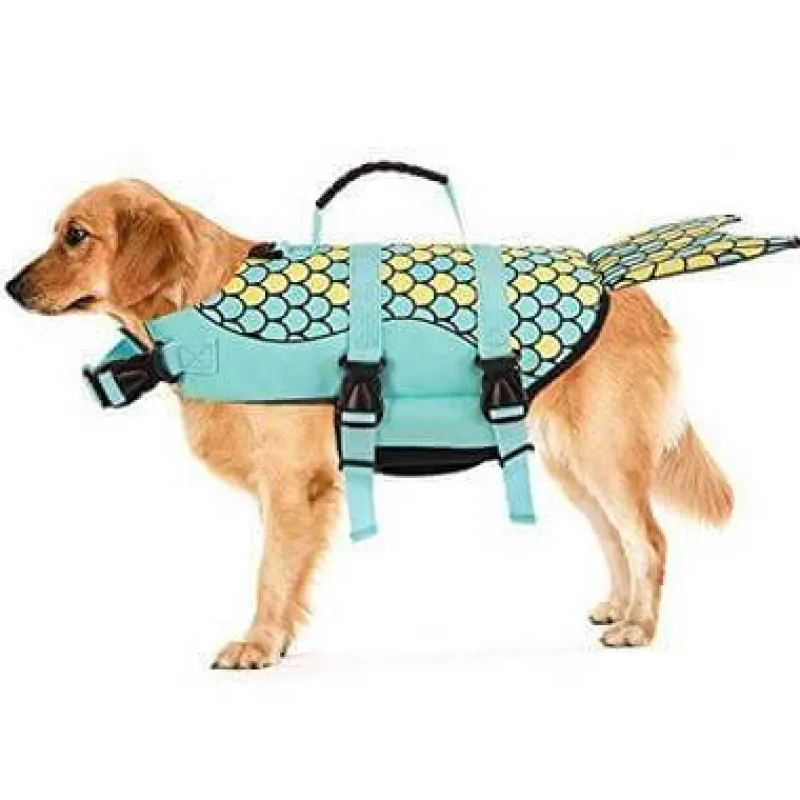 Furendo Haustierzubehör|Reinigungswerkzeuge Für Haustiere-Hai-Rettungsweste für Hunde – Schwimmweste für Haustiere zur Sicherheit im Wasser