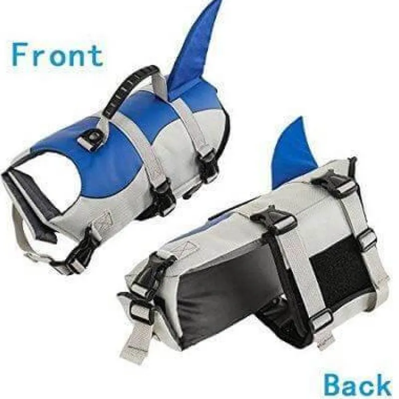 Furendo Haustierzubehör|Reinigungswerkzeuge Für Haustiere-Hai-Rettungsweste für Hunde – Schwimmweste für Haustiere zur Sicherheit im Wasser