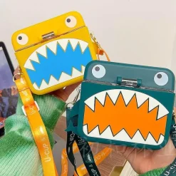 Little Nest Küche & Esszimmer-Hai-Wasserflasche mit integriertem Strohhalm – umweltfreundliches Trinkgeschirr