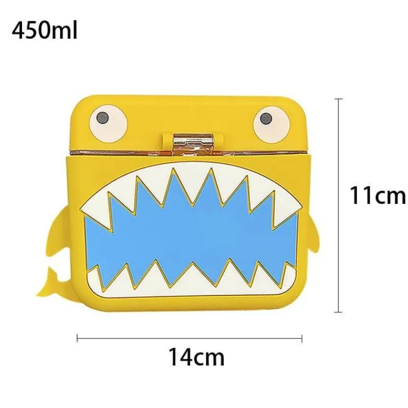 Little Nest Küche & Esszimmer-Hai-Wasserflasche mit integriertem Strohhalm – umweltfreundliches Trinkgeschirr