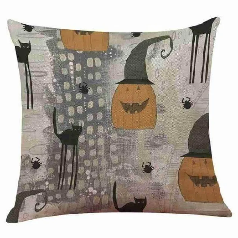 Cozy Haven Bettzeug-Halloween Kürbis Kissenbezüge - Bequemes Baumwolldekor