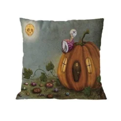 Cozy Haven Bettzeug-Halloween-Kissenbezüge – süße, gruselige Dekokissen