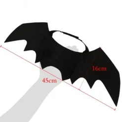 Decor Haustierzubehör-Halloweenkostüm mit Fledermausflügeln für Haustiere – Gruseliges Outfit für Haustiere