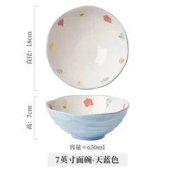 Plates u0026 More Küche & Esszimmer-Handbemalte Ramen-Schüssel aus Keramik – große Nudelschüssel für das Restaurant zu Hause