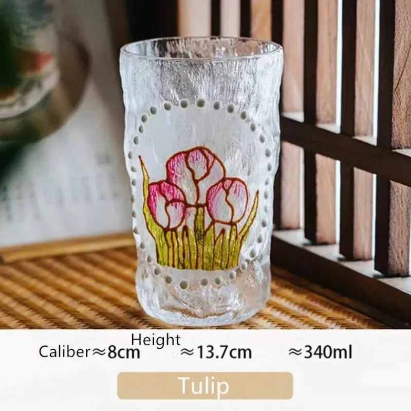 Plates u0026 More Küche & Esszimmer-Handbemalte Teetasse aus Glas – Einzigartiges Weihnachtsgeschenk für Zuhause oder das Büro