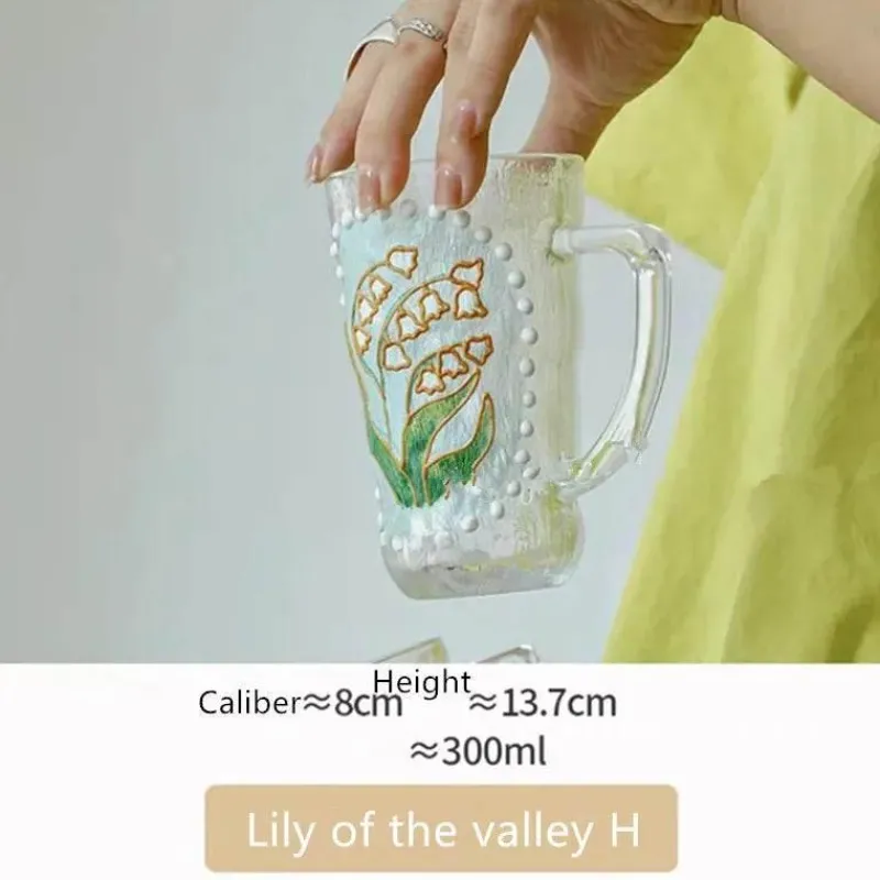 Plates u0026 More Küche & Esszimmer-Handbemalte Teetasse aus Glas – Einzigartiges Weihnachtsgeschenk für Zuhause oder das Büro