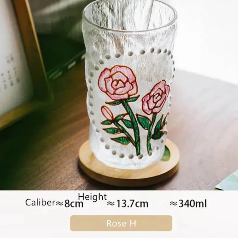 Plates u0026 More Küche & Esszimmer-Handbemalte Teetasse aus Glas – Einzigartiges Weihnachtsgeschenk für Zuhause oder das Büro