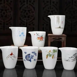 Plates u0026 More Küche & Esszimmer-Handbemaltes Porzellan-Teeservice - Kung Fu Teekannen-Tassen-Kollektion