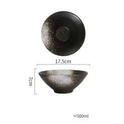 Elegance at the Table Küche & Esszimmer-Handelsübliche Ramenschalen aus Keramik – langlebiges Geschirrset