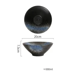 Elegance at the Table Küche & Esszimmer-Handelsübliche Ramenschalen aus Keramik – langlebiges Geschirrset